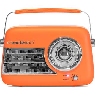 Madison Retro Radio m. Bluetooth og FM (Mat Orange)