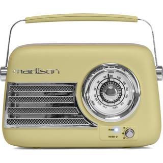 Madison Retro Radio m. Bluetooth og FM (Mat Oliven Grøn)