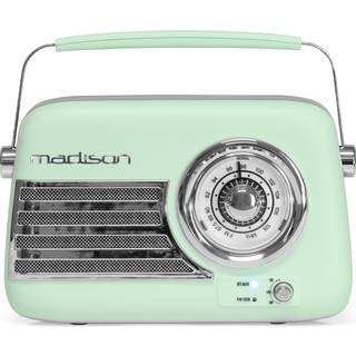 Madison Retro Radio m. Bluetooth og FM (Mat Mint)