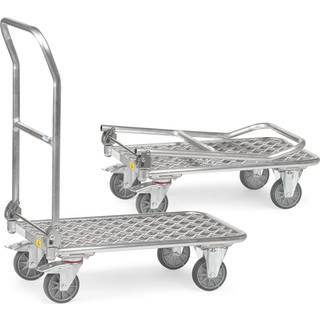 ESD Klapvogne med skubbebøjle - 900 x 600 mm - 200 kg
