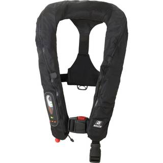 Oppustelig redningsvest Baltic Legend 165N Sele, automatisk, sort + kulsyrepatron 33 gram, 40 - 120 kg
