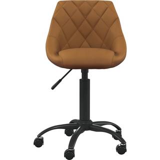 Kontorstol Fløjl - Brun