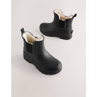 Next Black Warm Lined Ankle Wellies