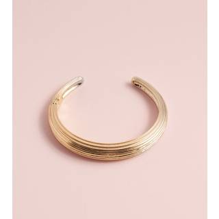 Next Gold Tone Tabitha Simmons x Next Bella Ridged Cuff Bracelet