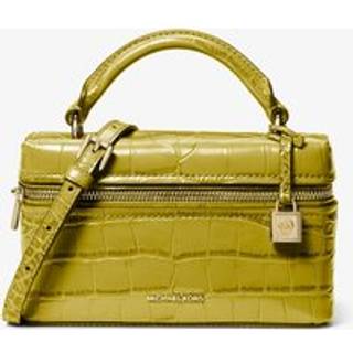 MK Jana Extra-Small Crocodile Embossed Leather Convertible Crossbody Bag - Green - Michael Kors - ONE SIZE