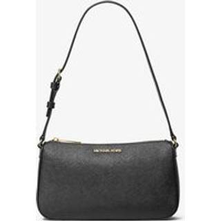 MK Jet Set Medium Saffiano Leather Pochette - Black - Michael Kors - ONE SIZE