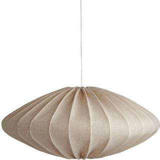 Ellipse loftslampe, 80 cm, hør, naturel