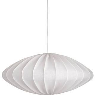 Ellipse loftslampe, 80 cm, hør, hvid