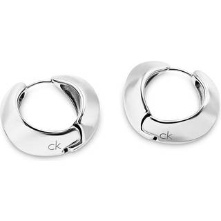Sculpted Hoop Earrings - Silver - One Size