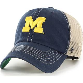 47 NCAA Trawler Primær logo Team Color Mesh Trucker Clean Up Justerbar hat Voksen One Størrelse Passer til alle - Michigan Wolverines Navy