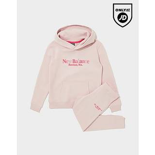 New Balance Girls' Tonal Graphic Hoodie/Leggings Set Children, Pink - 7-8Y