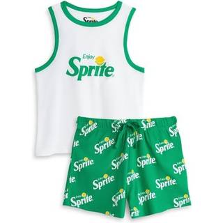 Vanilla Underground Vanilla Underground Dame Sprite Vest og Shorts Pyjamas Sæt