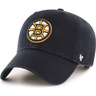 47 NHL Team Color Alternativt primært logo Oprydning Justerbar CAP DAD Hat Voksen One Størrelse Passer til alle - Boston Bruins Black