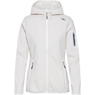 CMP Women's Jacket Fix Hood Jacquard Knitted 3H19826 Fleecejakke Damer størrelse 42 farve beige