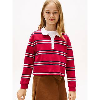 Varsity Relaxed Long Sleeve Polo Shirt