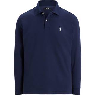 RALPH LAUREN Polo Performance Stretch Mesh, langærmet, navy