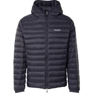 Armani Exchange Hooded Down Jacket Black