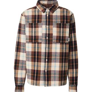 Iriedaily Chillax Lumber Shirt Skjorte Herrer størrelse XXL farve brun