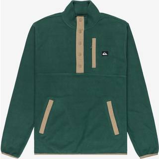Quiksilver No Destination Half Snap Fleecesweatere Herrer størrelse S farve grøn