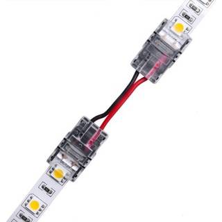 Samler med ledning til LED strip - 10mm, enkeltfarvet, IP20, 5V-24V