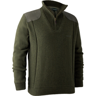 Deerhunter - Carlisle Striktrøje Med Stormliner® Army Grøn Herre 2XL Ribejagtogfikseri.dk