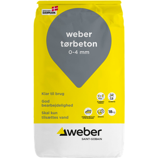 Weber tørbeton 0-4mm 18 kg