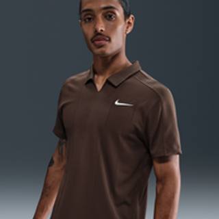 NikeCourt Slam Dri-FIT ADV-tennispolo til mænd - brun