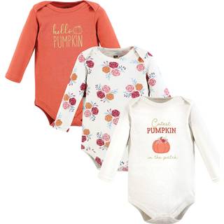 Hudson baby unisex baby bomuld langærmet bodysuits sødeste græskar 3-pakke 18-24 måneder