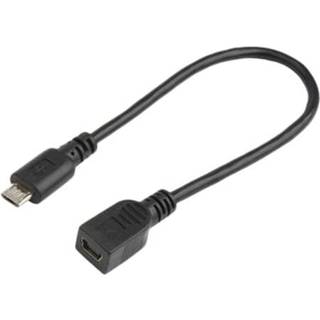 Prokord Usb-adapter 0.2m. Micro-usb B Mini-usb B Sort