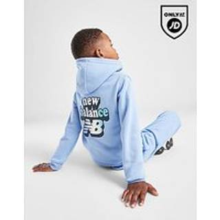 New Balance Bubble Logo Tracksuit Children, Blå - 5-6Y