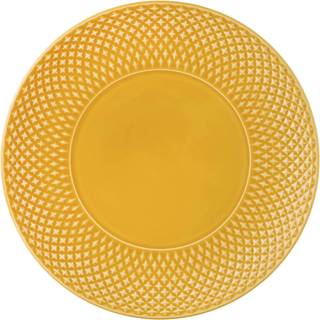 Bordallo Pinheiro Bicos Tallerken Ø28 Cm - Middagstallerkner Lertøj Gul - 65032225