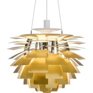 Louis Poulsen PH Artichoke (Koglen) Pendel - Louis Poulsen Integreret LED Børstet messing Ø60 cm