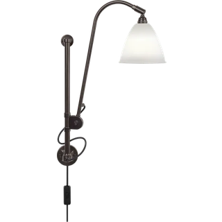 GUBI Bestlite BL5 Væglampe Sort Messing & Porcelæn