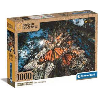 Clementoni puslespil 1000 brikker - Monarksommerfugle