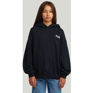 Girls Hooded Oversized Sweater - Dark blue - girls