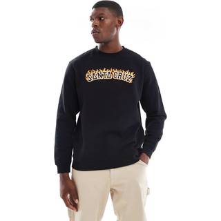 Santa Cruz Burnt Collegiate Crew (Sort)