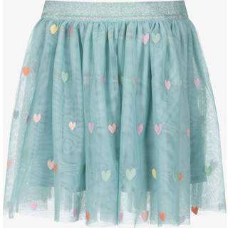 Stella McCartney Kids Embroidered tulle skirt - blue - Y 5