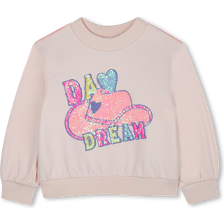 Billieblush Billieblush Pink Western Cowgirl Glitter Graphic Sweatshirt