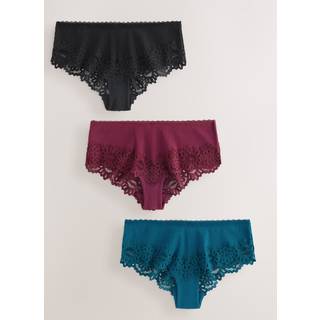Next Blue/Pink Hipster Lacetop Rib Knickers 3 Pack