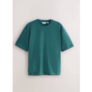 Next Teal Blue Relaxed Fit Heavyweight T-Shirt