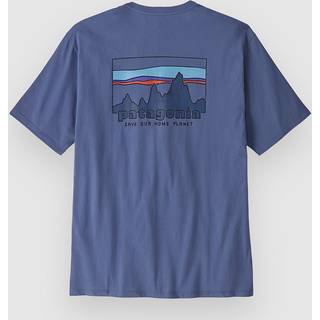 Patagonia 73 Skyline Organic T-Shirt T-shirt Herrer størrelse S farve blå