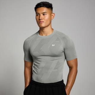 MP Tempo Pillar Graphic Seamless T-shirt til mænd – Storm - S - Grå