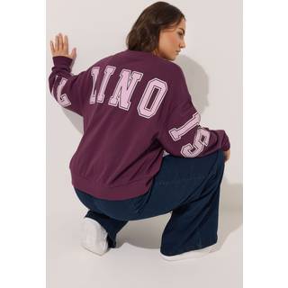 Yours Curve Yours Curve Red Crew Neck Sweatshirt