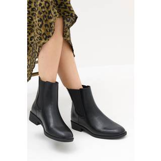 Lts Black Chelsea Ankle Boots In Standard Fit Standard > 7 Lts | Tall Women's Ankle Boots - Standard 7
