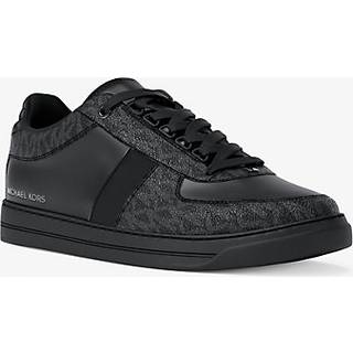 MK Brady Signature Logo and Leather Trainers - Black - Michael Kors - EU 43.5