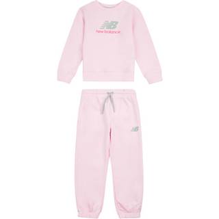 New Balance New Balance Pink FT Crew Joggers Set