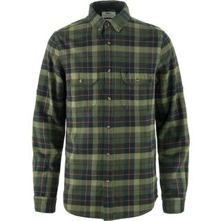 Fjällräven Singi Heavy Flannel Shirt Skjorte Herrer størrelse S farve olivengrøn