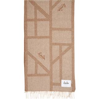 Lala Berlin tørklæde - Svea brown/beige