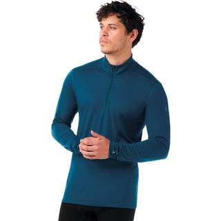 Smartwool Classic All-Season Merino Base Layer 1/4 Zip Boxed Merino undertøj Herrer størrelse S farve blå