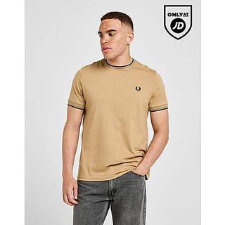 Fred Perry Twin Tipped T-Shirt, Brun - M